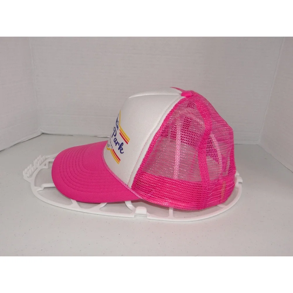 Otto Winter Park Colorado Trucker Hat Pink White Mesh Snapback Retro Ski Cap